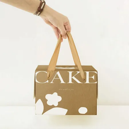 Custom printed bakery bags with handles