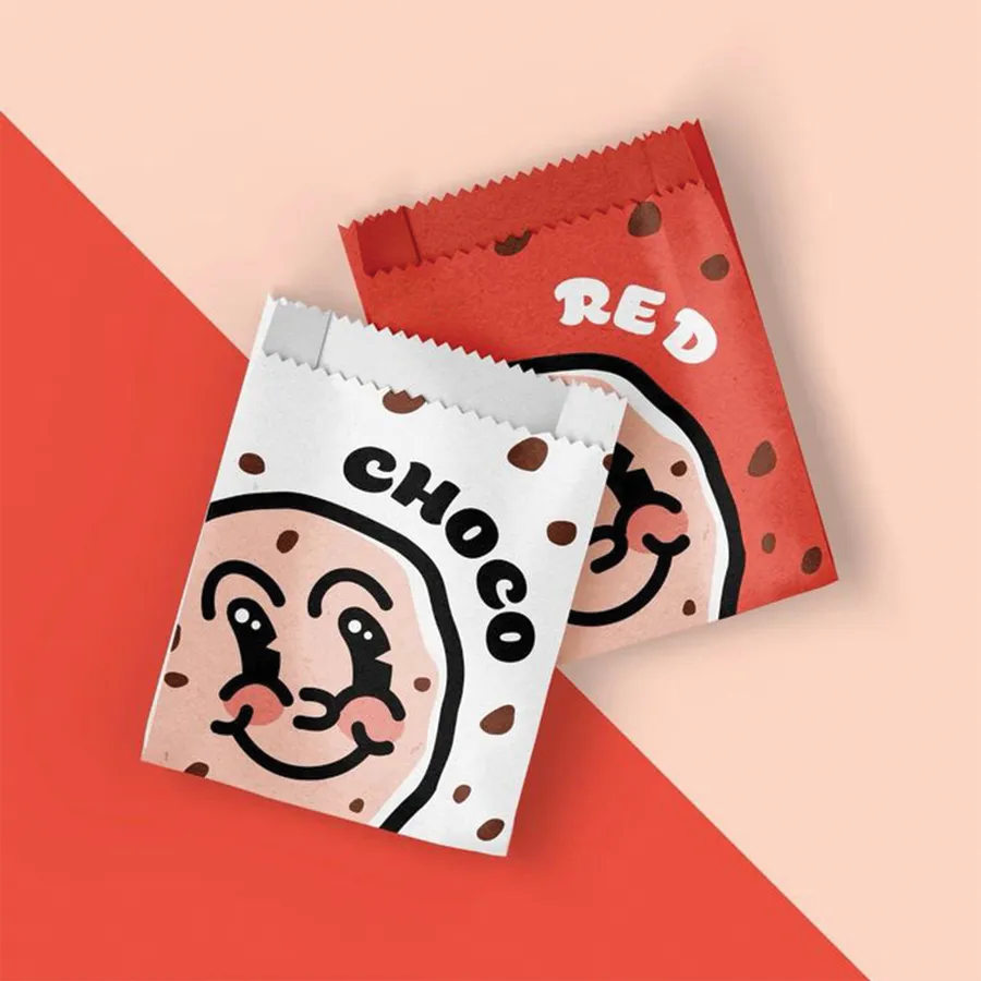 Custom Cookie Bags printed with a custom design