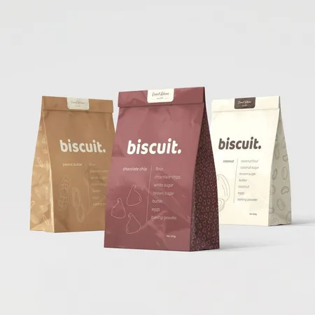Custom Cookie Bags printed with a custom design