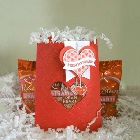 Custom printed valentine treat bags